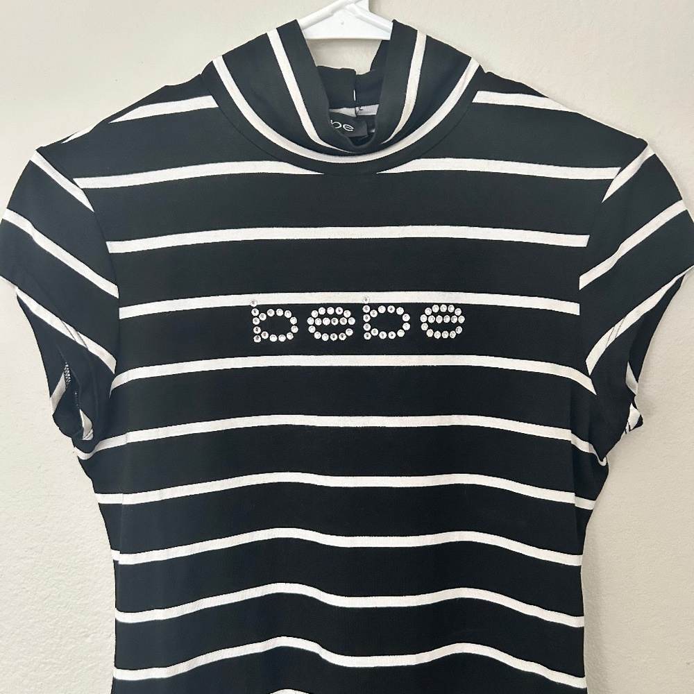 Vintage Y2K Bebe striped top
